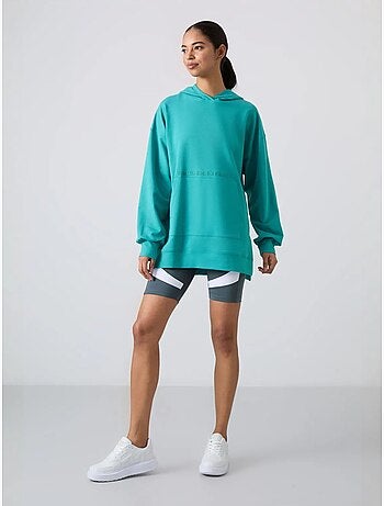 Oversized hoodie met print tommy