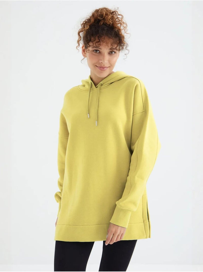 Oversized hoodie met zak tommy Citroengeel - Kiabi