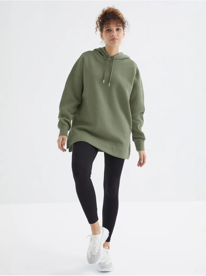 Oversized hoodie met zak tommy Kaki - Kiabi