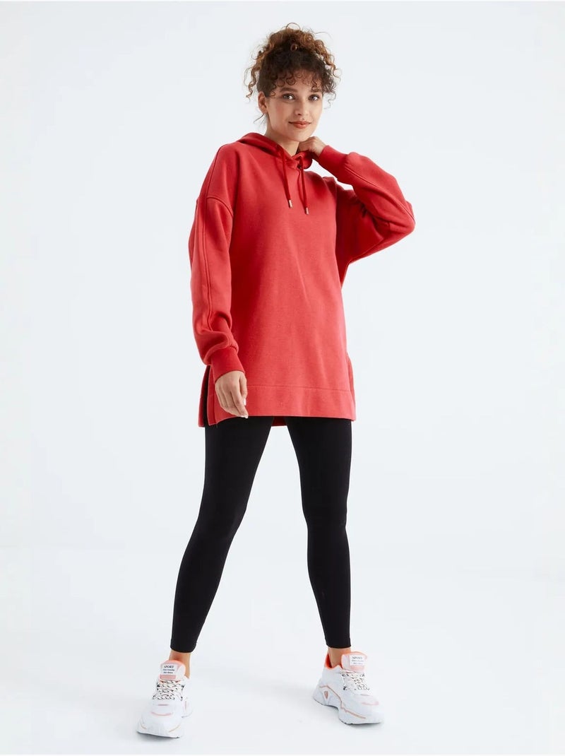 Oversized hoodie met zak tommy Rood - Kiabi