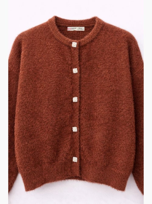 Oversized jacquard vest met knopen mixray - Kiabi