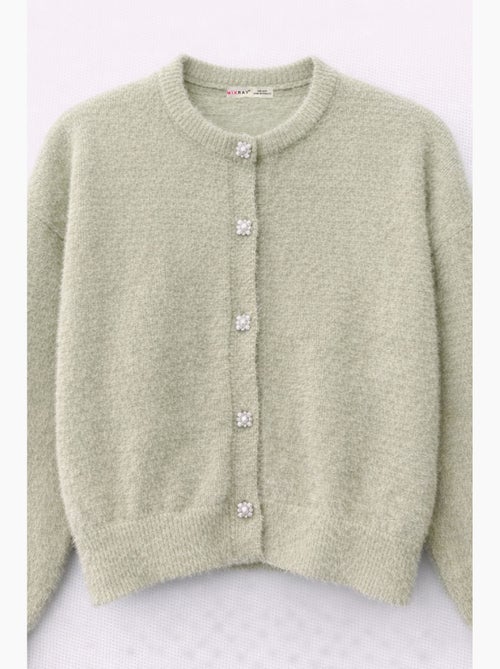 Oversized jacquard vest met knopen mixray - Kiabi