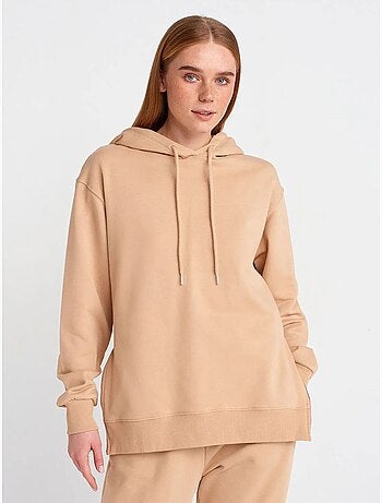 Oversized katoenen hoodie met rits dilvin