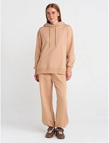 Oversized katoenen hoodie met rits dilvin