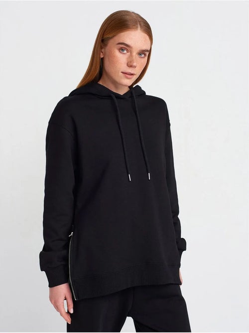 Oversized katoenen hoodie met rits dilvin - Kiabi Oversized katoenen hoodie met rits dilvin - Kiabi