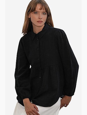 Oversized katoenen overhemd met lange mouwen bdart