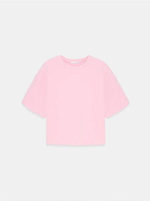 Oversized katoenen t-shirt met ronde hals dilvin - Kiabi