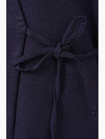 Oversized kimono-broekenset met v-hals en striksluiting bdart