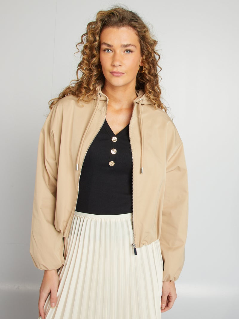 Oversized, kort jack BIEGE - Kiabi