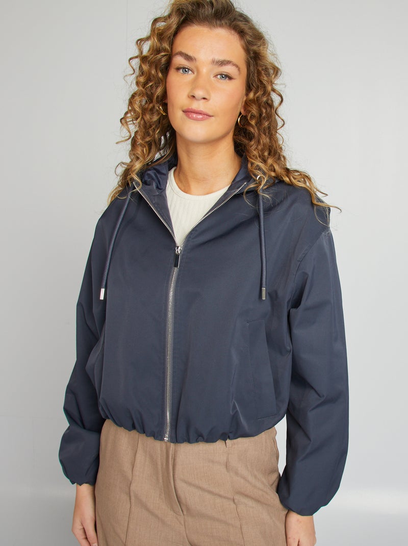 Oversized, kort jack BLAUW - Kiabi