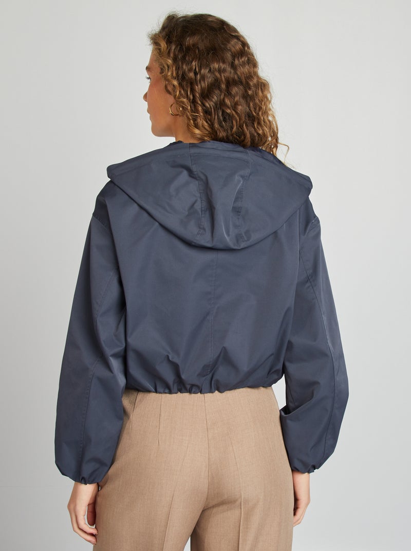 Oversized, kort jack BLAUW - Kiabi