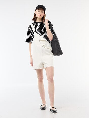 Oversized korte tuinbroek