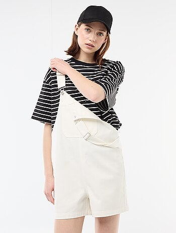 Oversized korte tuinbroek