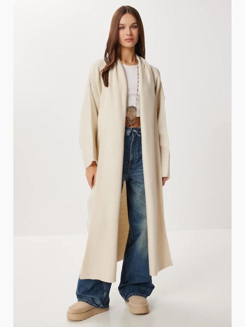 Oversized lang gebreid vest met open kraag istanbul - Kiabi Oversized lang gebreid vest met open kraag istanbul - Kiabi