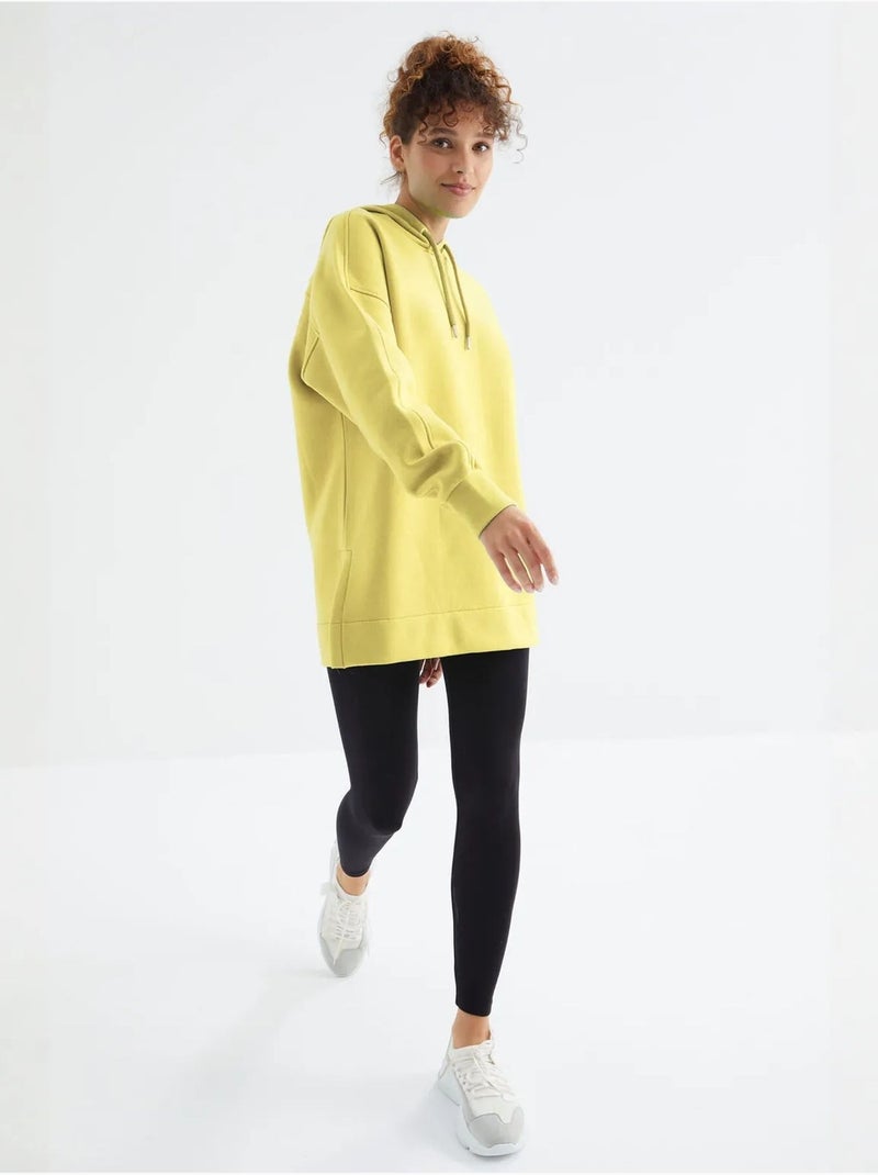 Oversized lange hoodie met capuchon tommy Citroengeel - Kiabi