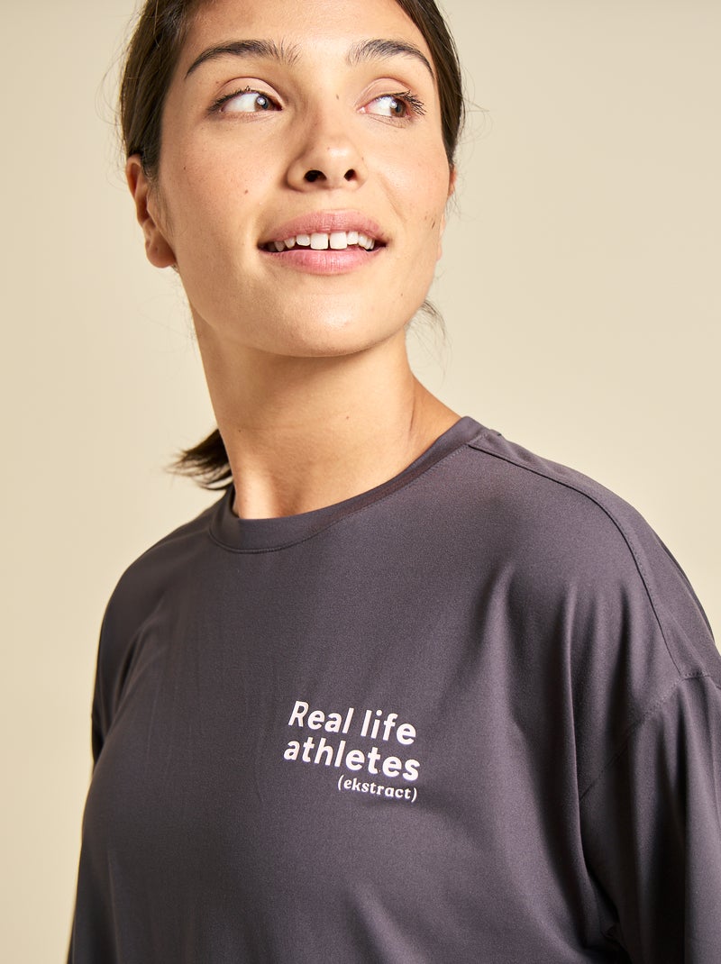 Oversized multi-sport T-shirt - (ekstract) Zwart - Kiabi