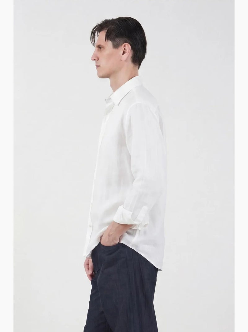 Oversized overhemd met knoopsluiting en kraag giesto Wit - Kiabi