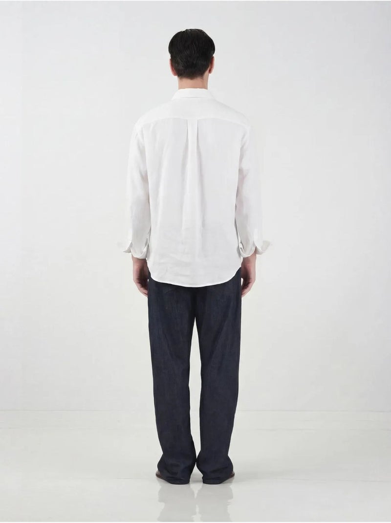 Oversized overhemd met knoopsluiting en kraag giesto Wit - Kiabi