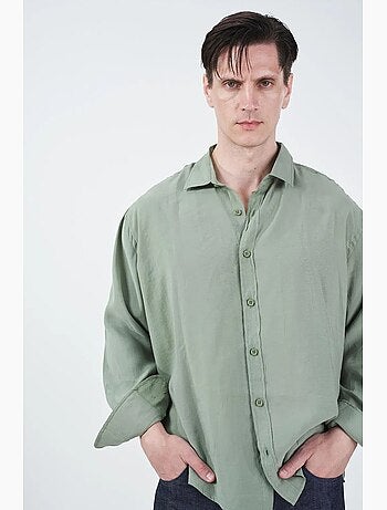 Oversized overhemd met lange mouwen en knoopsluiting giesto