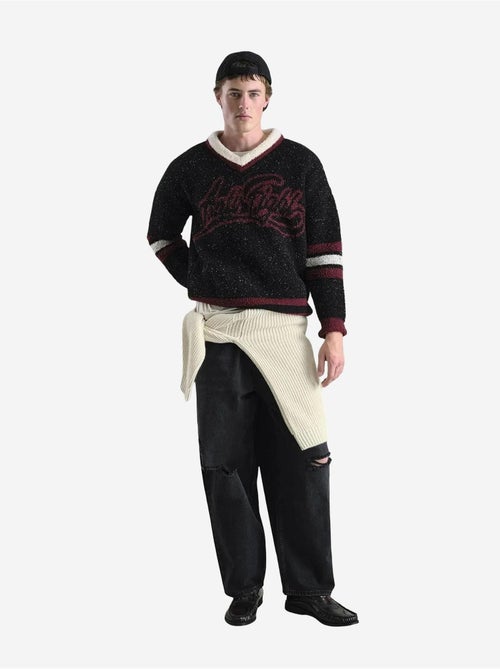 Oversized pluche trui met v-hals giesto - Kiabi Oversized pluche trui met v-hals giesto - Kiabi