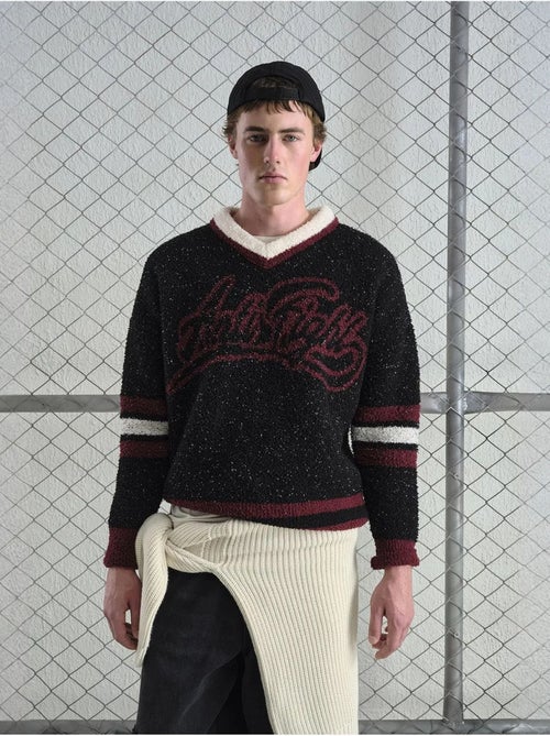 Oversized pluche trui met v-hals giesto - Kiabi Oversized pluche trui met v-hals giesto - Kiabi