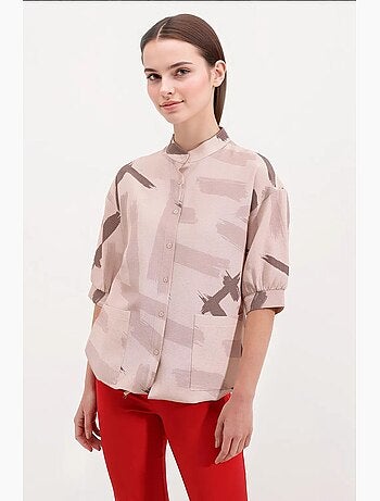 Oversized shirt met patroon bdart