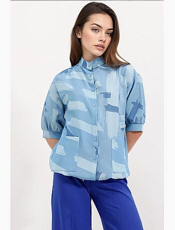 Oversized shirt met patroon bdart