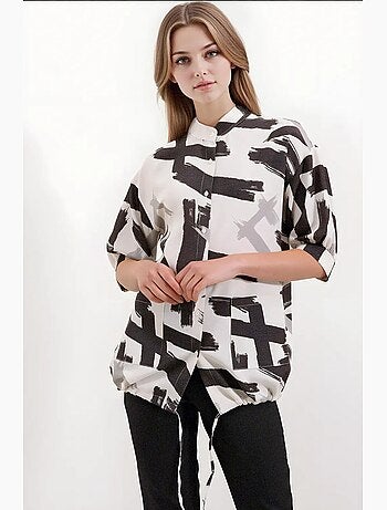 Oversized shirt met patroon bdart