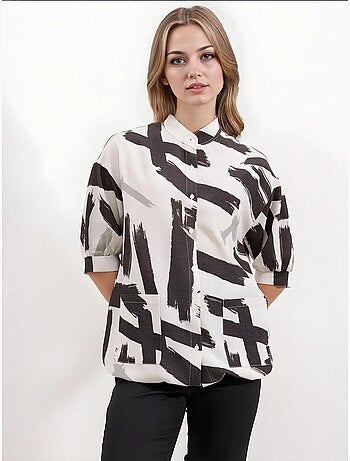 Oversized shirt met patroon bdart