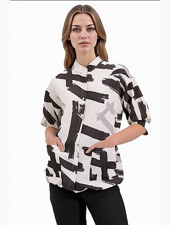 Oversized shirt met patroon bdart