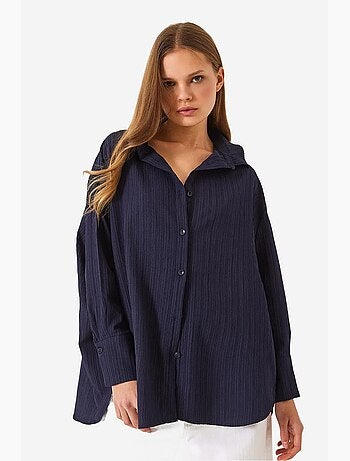 Oversized shirt met textuur lucci