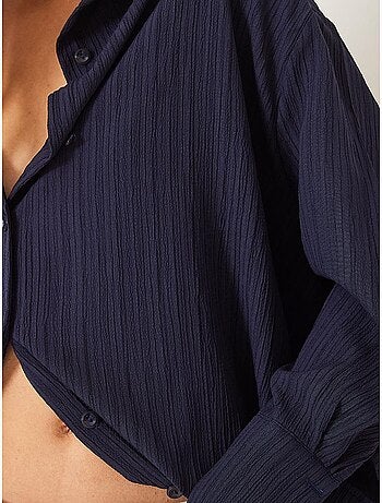 Oversized shirt met textuur lucci