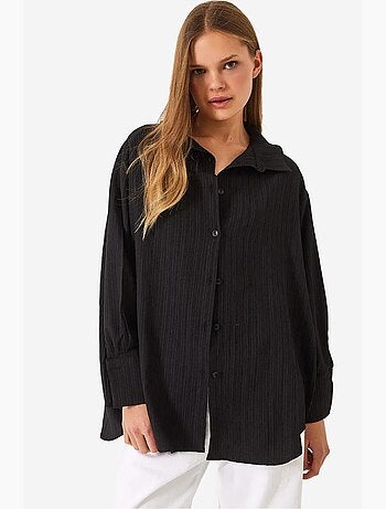 Oversized shirt met textuur lucci