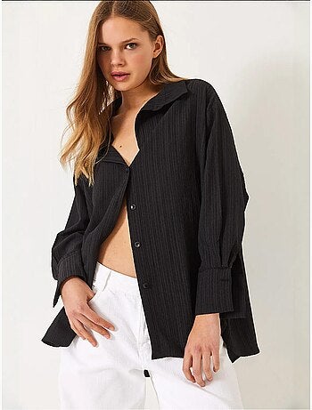 Oversized shirt met textuur lucci
