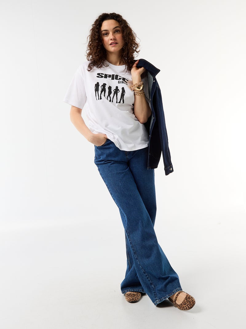 Oversized Spice Girls T-shirt met korte mouwen Wit - Kiabi