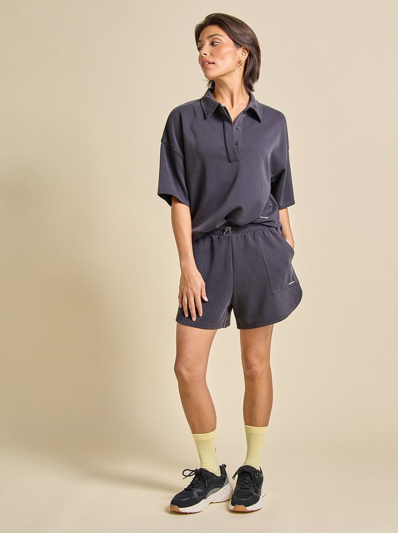 Oversized sportpolo - (ekstract) Zwart - Kiabi