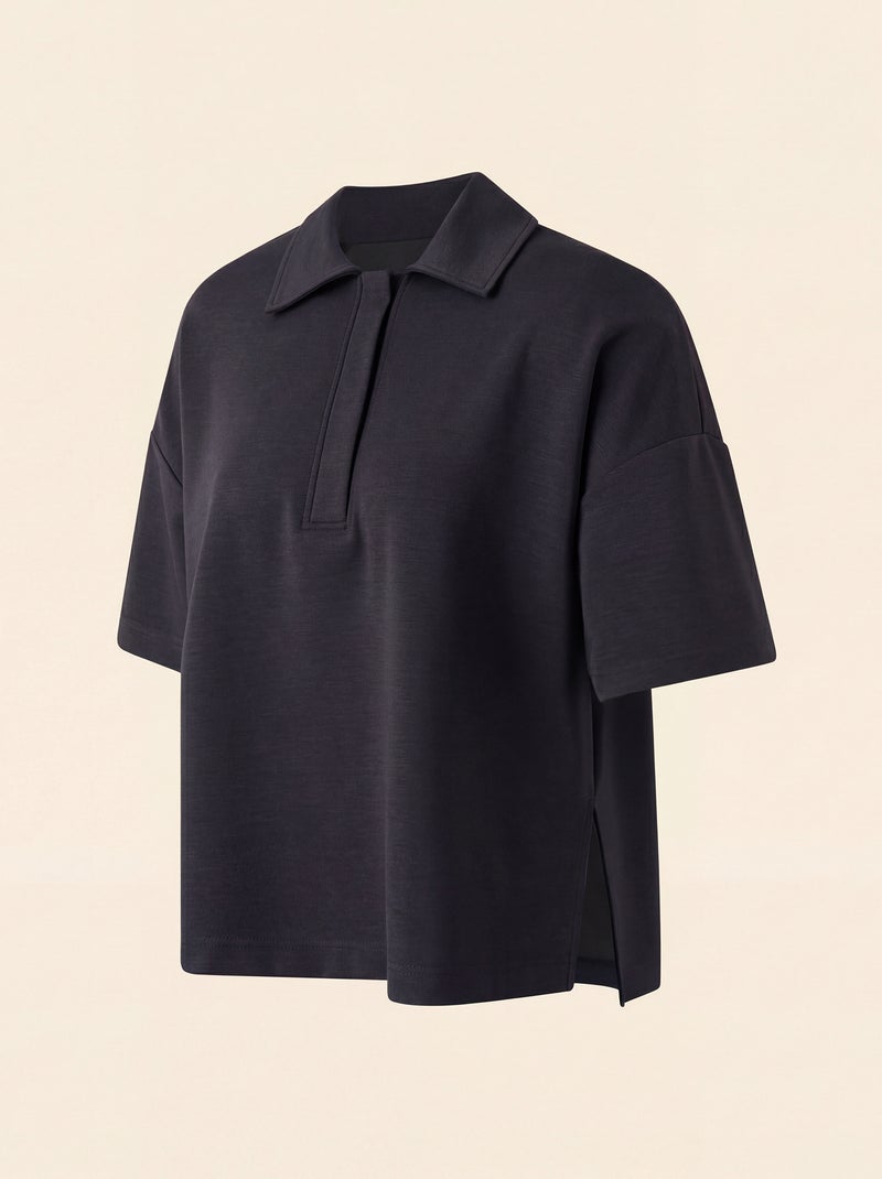 Oversized sportpolo - (ekstract) Zwart - Kiabi