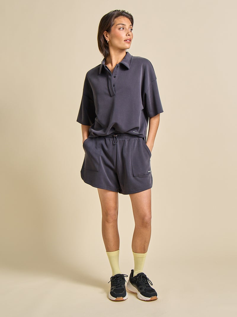 Oversized sportshort - (ekstract) Zwart - Kiabi