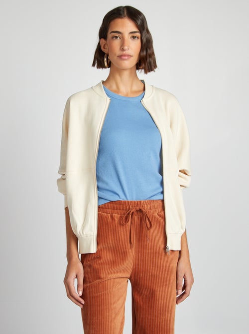 Oversized sweater met rits - Kiabi