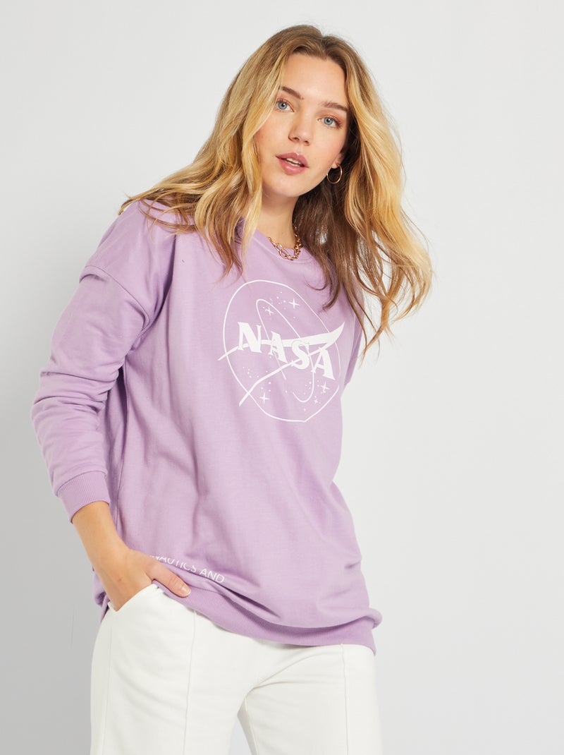 Oversized sweater 'NASA' Beige - Kiabi