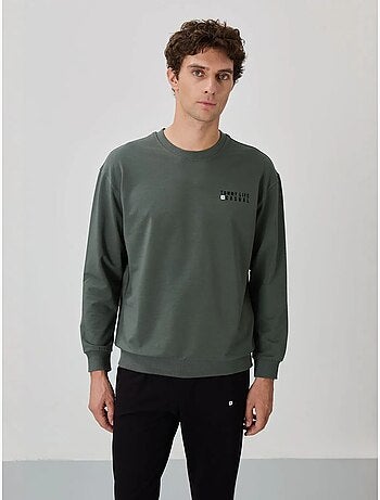 Oversized sweatshirt- en broekset met ronde hals tommy