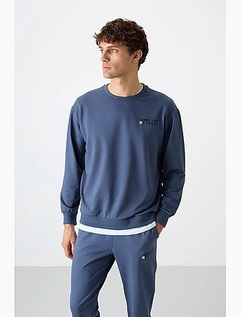 Oversized sweatshirt- en broekset met ronde hals tommy
