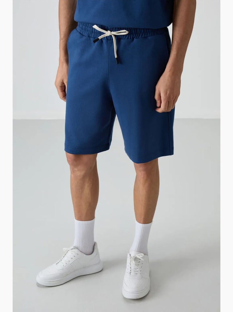 Oversized t-shirt- en shortset tommy Blauw - Kiabi