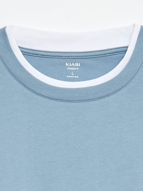 Oversized T-shirt 2-in-1 effect +1,90m - Kiabi