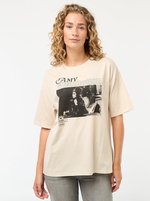 Oversized T-shirt 'Amy Winehouse' - Kiabi