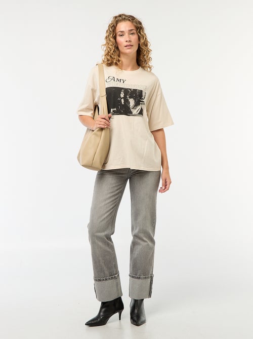 Oversized T-shirt 'Amy Winehouse' - Kiabi