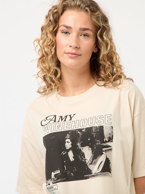 Oversized T-shirt 'Amy Winehouse' - Kiabi