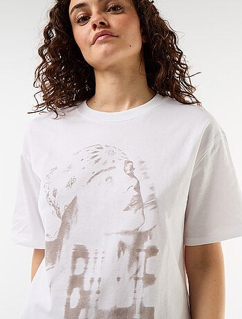 Oversized T-shirt Billie Ellish met korte mouwen