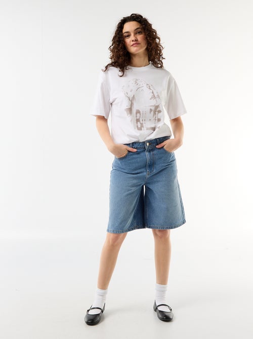 Oversized T-shirt Billie Ellish met korte mouwen - Kiabi