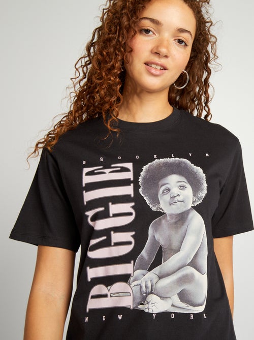 Oversized T-shirt met 'Biggie'-print - Kiabi